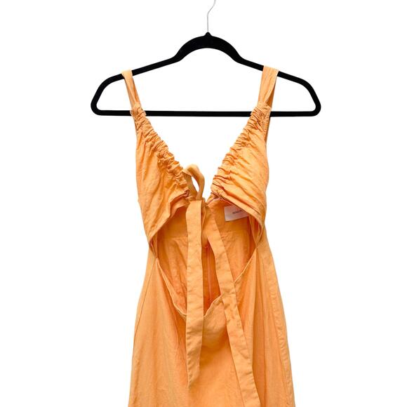 Bondi Born Tobago Cutout Hemp Linen Maxi Dress Women’s Size‎ Medium - Picture 5 of 12